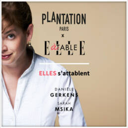 flyer Podcast Elles s'Attablent avec Daniele Gerkens et Sarah Mika, Agricultrice Urbaine
